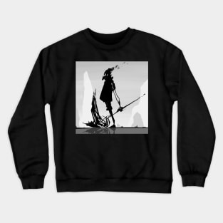 Shattered Tin Can Reaper Print Crewneck Sweatshirt